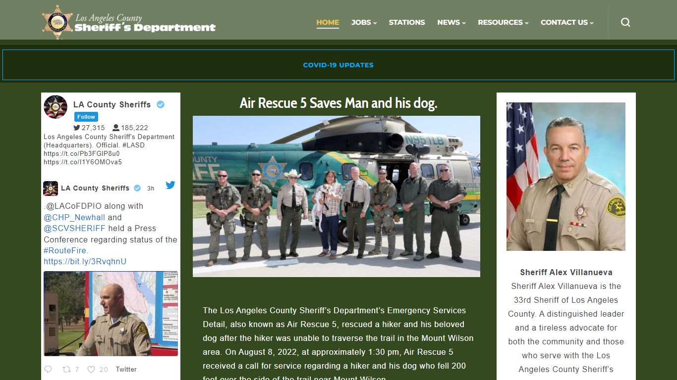 Los Angeles County Sheriff's Department | A Tradition of Service